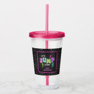 Trampolin Geburtstag 16oz Tumbler - Mädchen Acryltrinkbecher