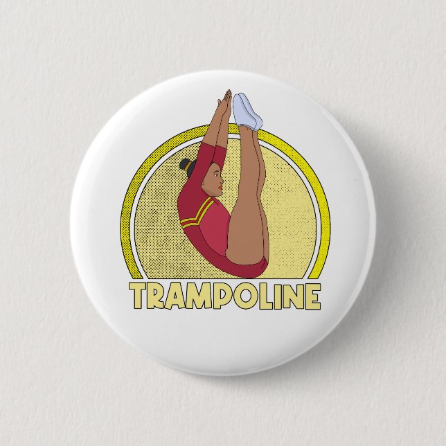 Trampolin Gymnastik Button (Vorderseite)