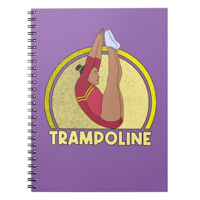 Trampolin Gymnastik Notizblock (Vorderseite)