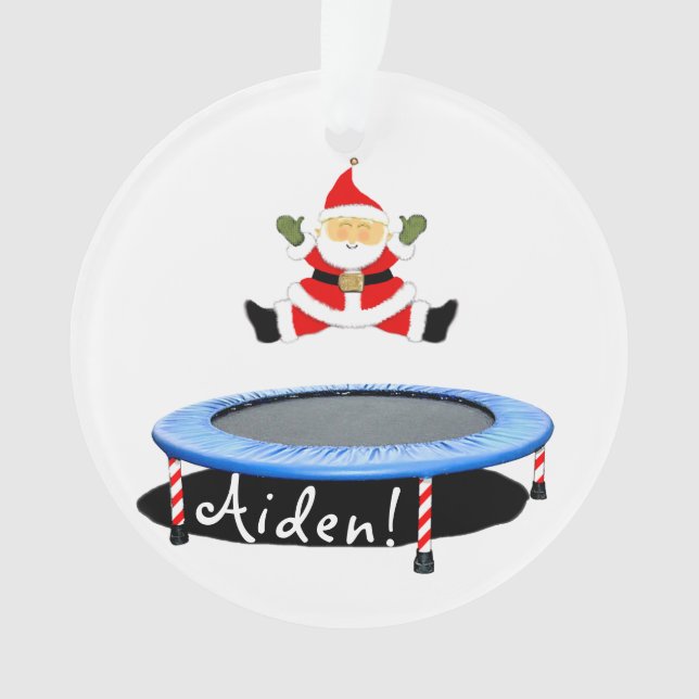 Trampolin Holiday-Geschenk Ornament (Vorderseite)