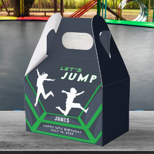 Trampolin Park Brechen Grünen Geburtstag Party Geschenkschachtel
