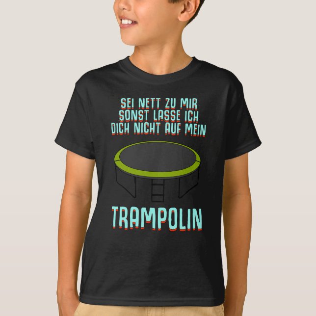 Trampolin Sprichwort Joke T-Shirt (Vorderseite)