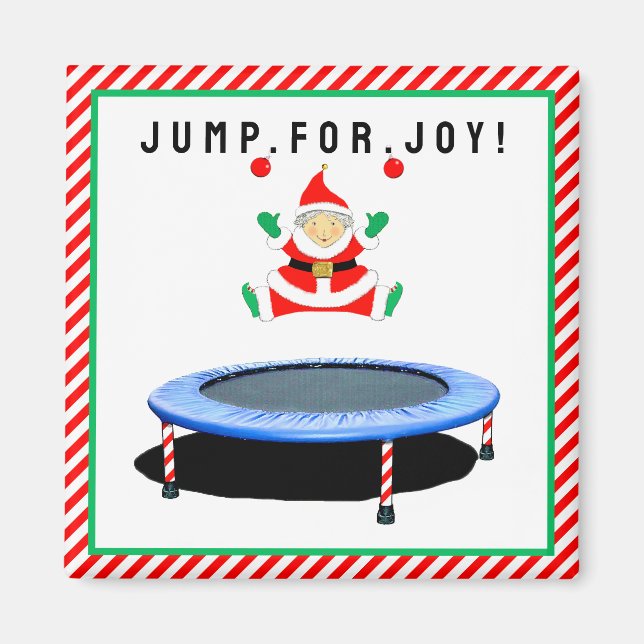 Trampolin-Turnen Stocking-Stuffers Magnet (Vorne)