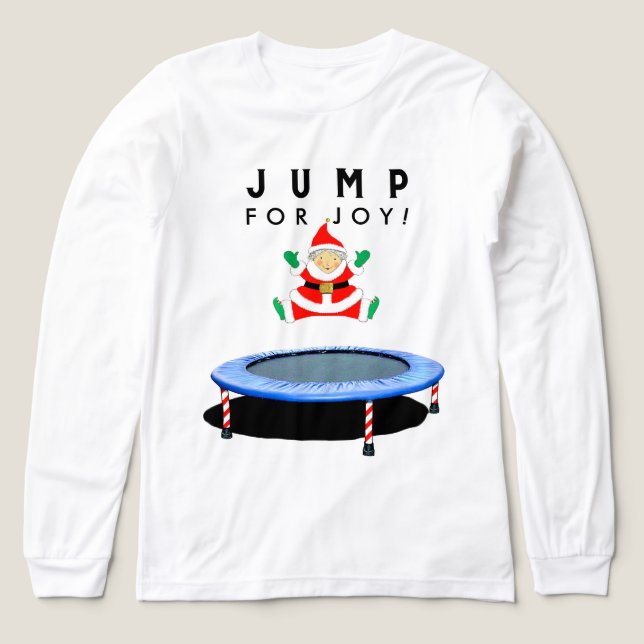 Trampolin Weihnachten Tri-Blend Shirt (Design Vorderseite)