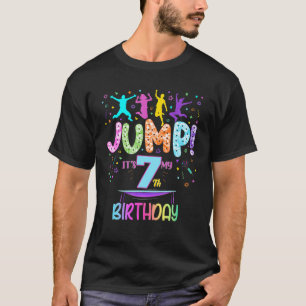Trampoline Bounce Geburtstagsparty Girl Jumping Ma T-Shirt