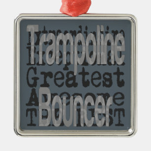 Trampoline Bouncer Extraordinator Silbernes Ornament