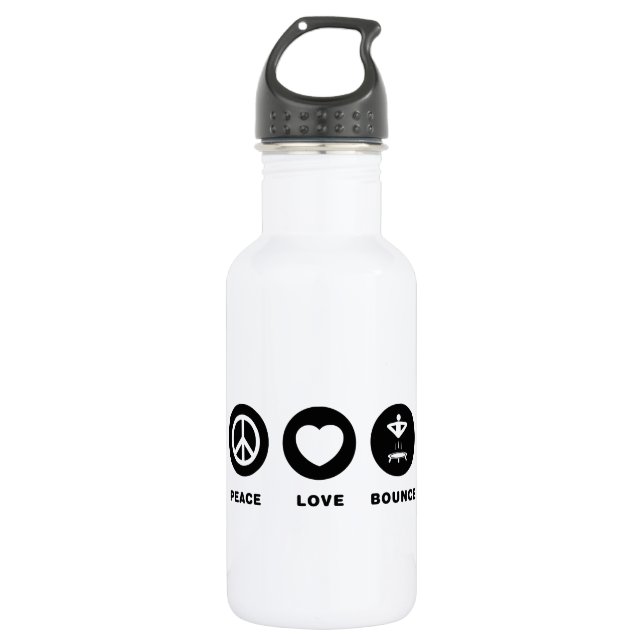 Trampoline Edelstahlflasche (Vorderseite)