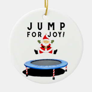 Trampoline Holiday Keepake Keramikornament