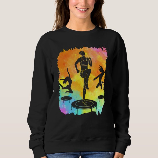 Trampoline Jumping Trampoline Gymnastics  19 Sweatshirt (Vorderseite)