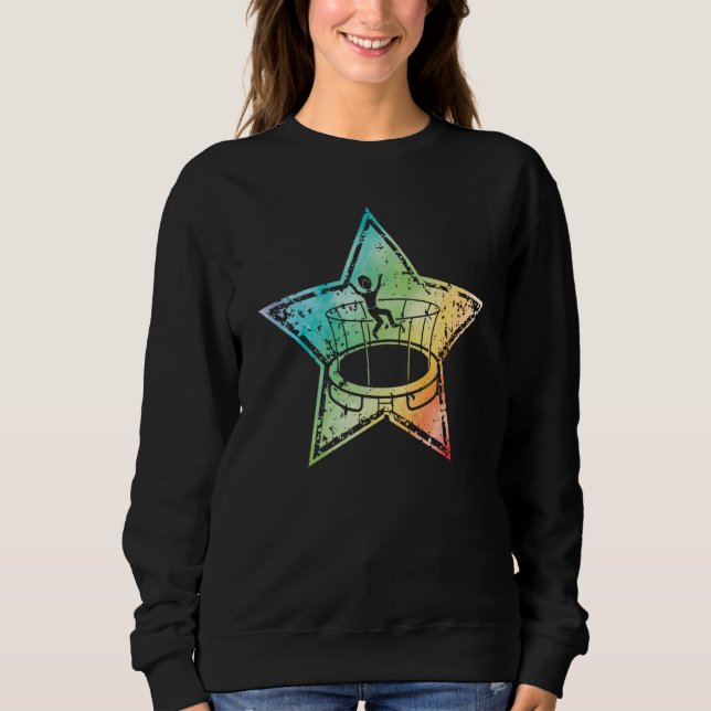 Trampoline Jumping Trampoline Gymnastics  5 Sweatshirt (Vorderseite)