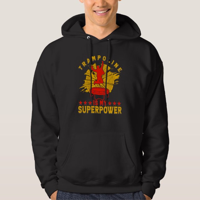 Trampoline Jumping Trampoline Gymnastics  8 Hoodie (Vorderseite)