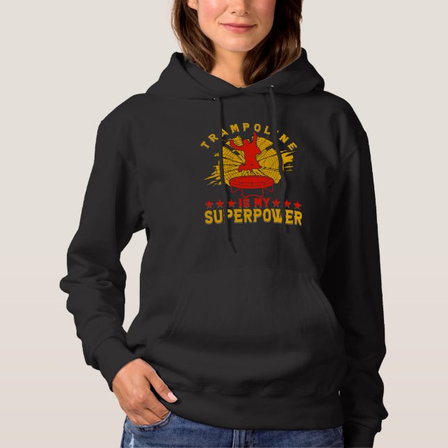 Trampoline Jumping Trampoline Gymnastics  8 Hoodie (Vorderseite)