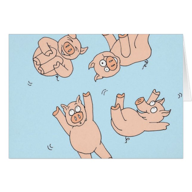 Trampoline-Schweine (Vorderseite (Horizontal))