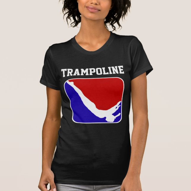 Trampolinegymnast-kurzer Hülsen-T - Shirt (Vorderseite)
