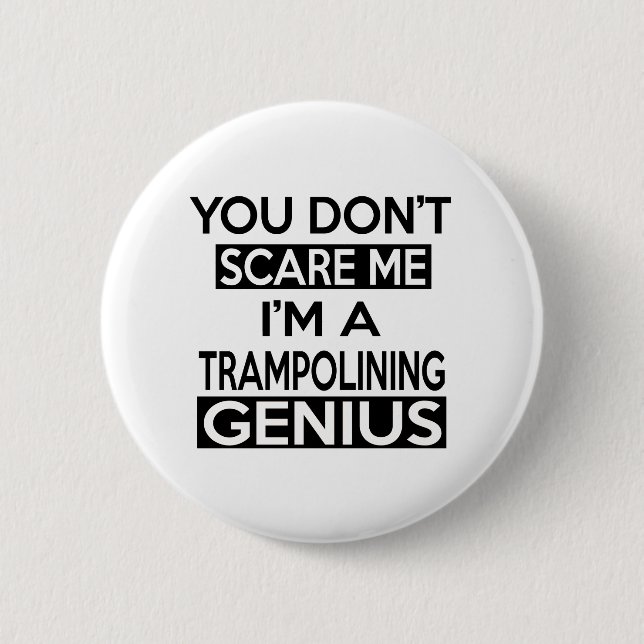 TRAMPOLINING GENIE-ENTWÜRFE BUTTON (Vorderseite)