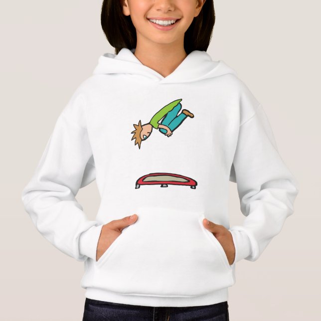 Trampolinspringen Hoodie (Vorderseite)