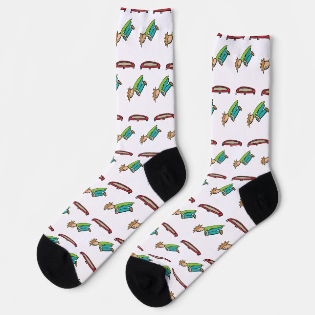 Trampolinspringen Socken (Linkes Detail)