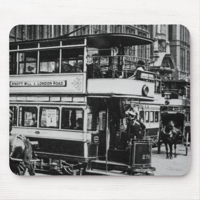 Trams in Manchester, c.1900 Mousepad (Vorne)