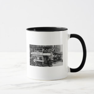 Trams in Manchester, c.1900 Tasse