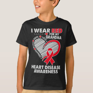 Tran Red for Oma Heart Disease Awareness Chd s T-Shirt