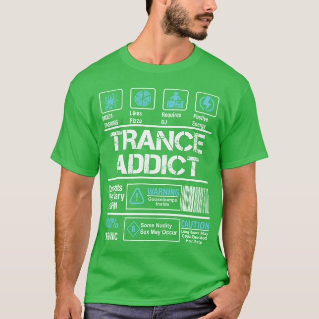 Trance Addict Retro T-Shirt (Vorderseite)