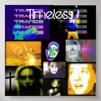 Trance, Lichter, Tanz, Trippy Poster