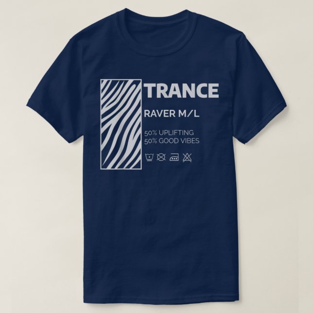 Trance Music Dance Music Techno Tech House Hard Tr T-Shirt (Design vorne)