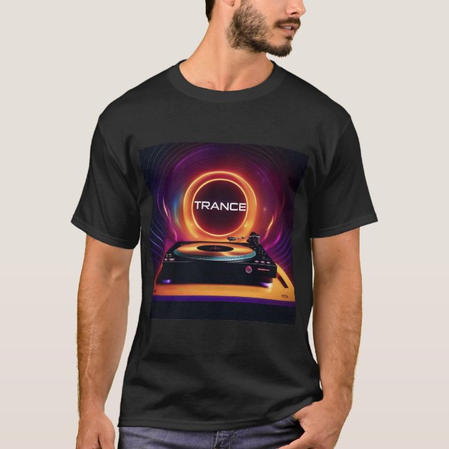 Trance Music - DJ Deck Design - Techno - EDM T-Shirt (Vorderseite)