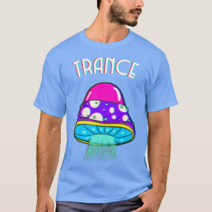 Trance Psychedelic Trippy Glitch Mushroom T-Shirt