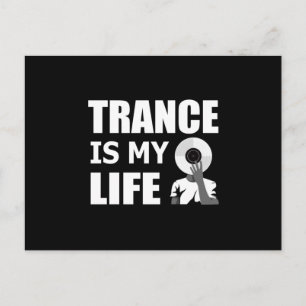 Trance Techno Music Rave DJ House Dance Geschenk I Postkarte