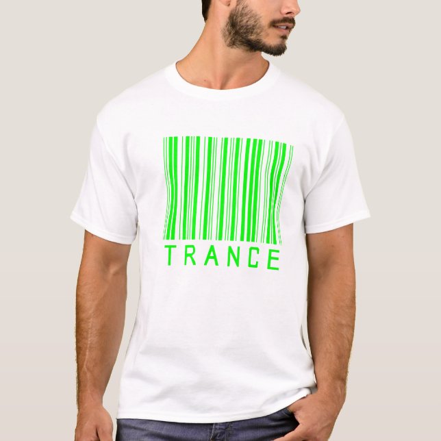 Trancemusik barcod T-Shirt (Vorderseite)