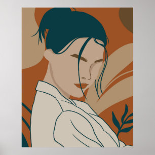 Trandmode mit bohischer Farbe Poster