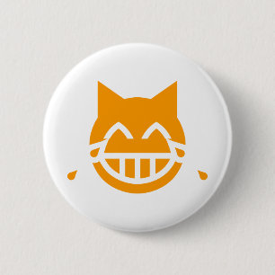 Tränen der Joy Emoji Cat Button