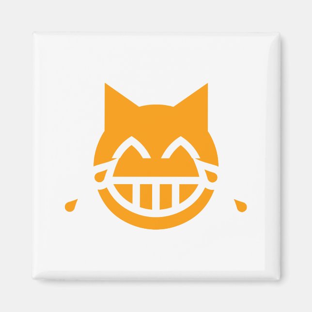 Tränen der Joy Emoji Cat Magnet (Vorne)