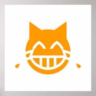 Tränen der Joy Emoji Cat Poster