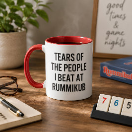 Tränen der Leute, die ich am Rummikub Game Funny s Tasse