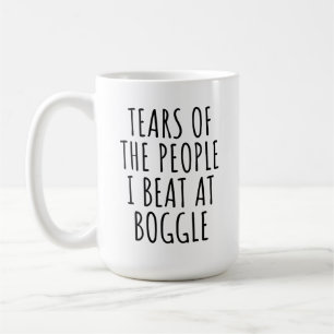 Tränen der Leute, die ich bei Boggle besiege Tasse