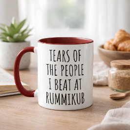 Tränen der Leute, die ich bei Rummikub besiege Zweifarbige Tasse