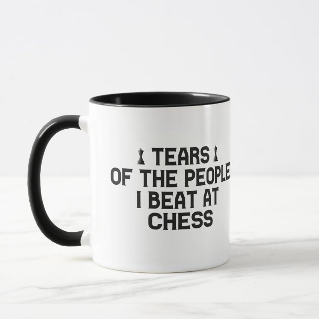 Tränen der Leute, die ich bei Schach-Funny-Geschen Tasse (Links)