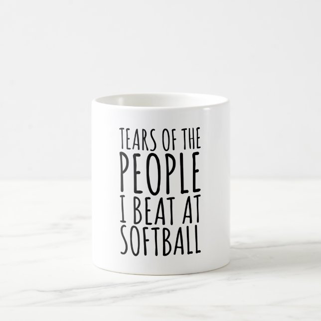 Tränen der Leute, die ich bei Softball trage Kaffeetasse (Mittel)