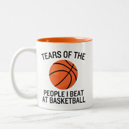 Tränen der Leute, die ich beim Basketball geschlag Zweifarbige Tasse