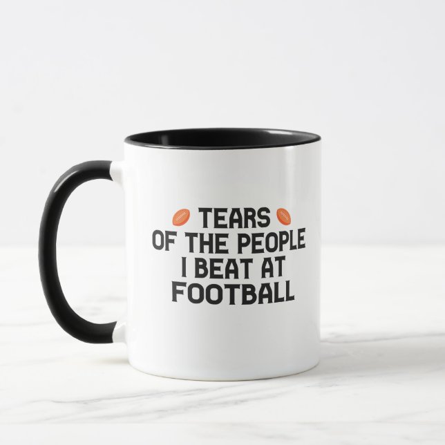Tränen der Leute, die ich beim Fußballfimmel trage Tasse (Links)