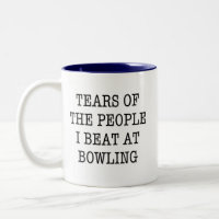 Tränen der Leute, die ich im Bowling Funny trage