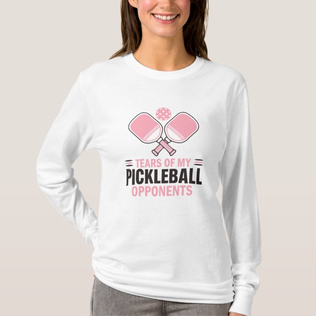 Tränen meiner Gegner im Pickleball - Funny T-Shirt (Vorderseite)