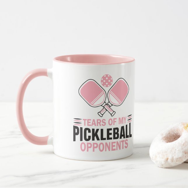 Tränen meiner Gegner im Pickleball Tasse (Mit Donut)