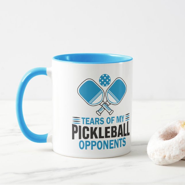 Tränen meiner Gegner im Pickleball Tasse (Mit Donut)