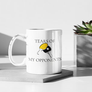 Tränen meiner Gegner Ping Pong Kaffeetasse