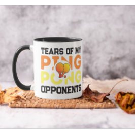Tränen meiner Gegner Pong Pong Moderner Schwarzer  Tasse