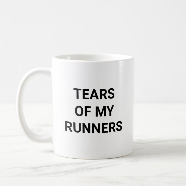 Tränen Meiner Läufer Lustiger Track Running Coach Kaffeetasse (Links)