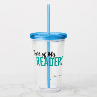 Tränen meiner Leser Cup mit Lid Acryltrinkbecher